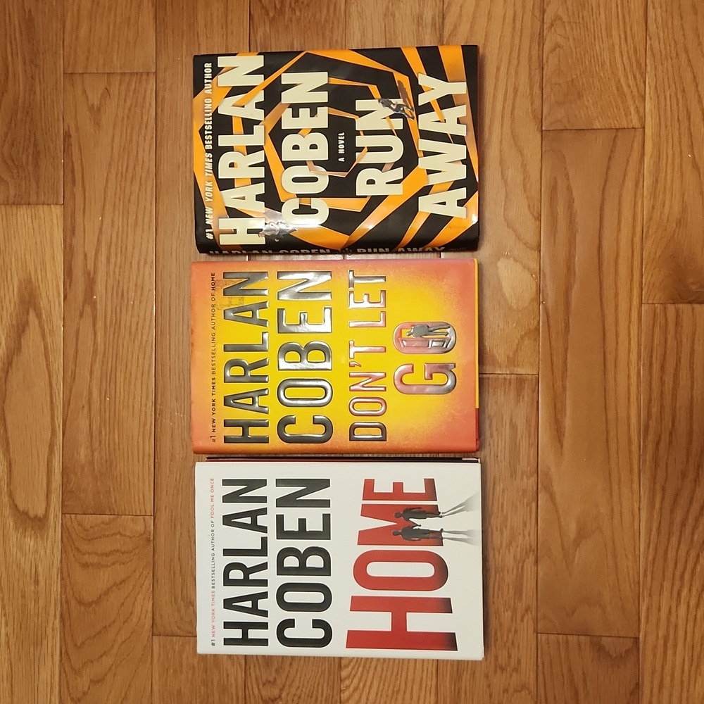 Harlan Coben Home Don't Let Go and Run Away set of 3 books